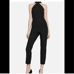 BCBG Maxazria Jumpsuits - Black Cutout Halter Jumpsuit - Size 10